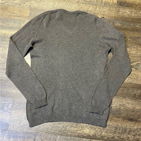 Public Opinion 100% Cashmere Brown V Neck Sweater Mens Size XL - Picture 8 of 8